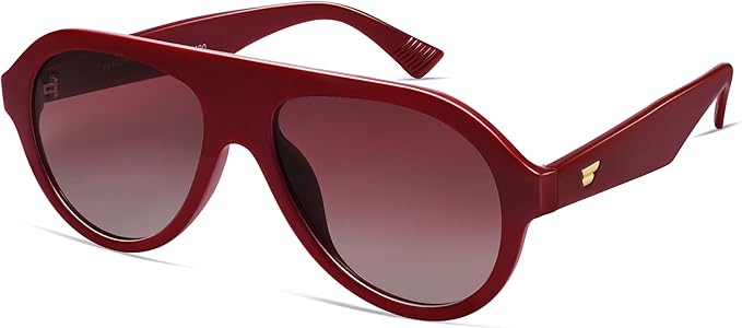 VANLINKER Retro Aviator Polarized Sunglasses for Men Women Trendy 70s Vintage Plastic Frame Sun Glasses VL9750