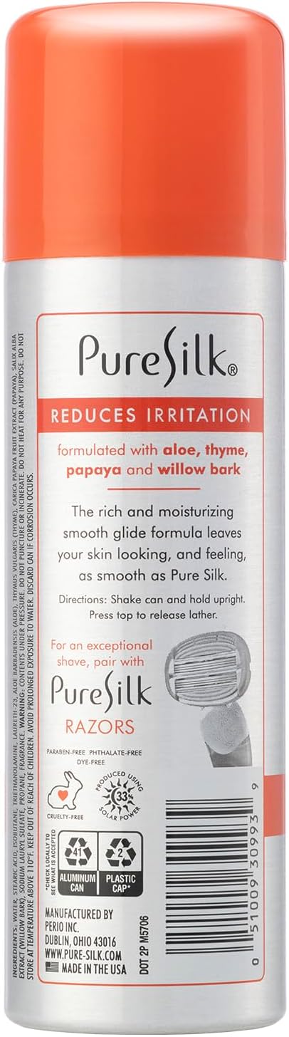 Pure Silk Sensitive Skin Spa Therapy Shave Cream for Women, 7.25 Oz, Pack of 6