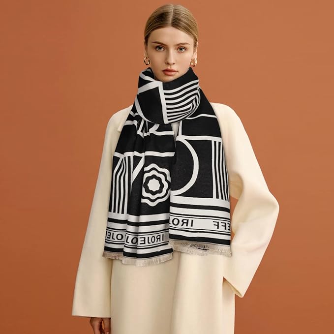 EXTREE Scarfs for Women Pashmina Silky Shawl Wrap for Evening Dressing Blanket Open Front Poncho Cape