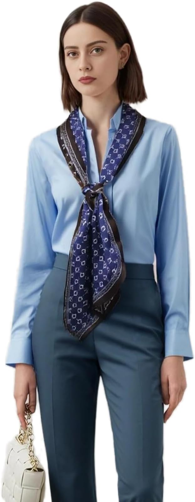 100% Mulberry Silk Ribbon Scarf for Hair Beach Head Wraps for Women Handbag accessories Necktie