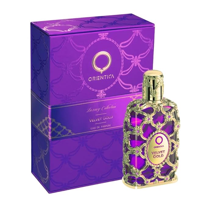 Orientica Luxury Collection Velvet Gold Eau De Parfum – Vanilla, Bergamot, Gourmand, Caramel, Violet, Patchouli, Rose, Musk, Animalic, Amber - Arabic Perfume for Men & Women – 2.7oz/80ml