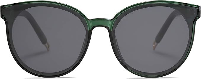 SOJOS Fashion Round Sunglasses for Women Men Oversized Vintage Shades SJ2057