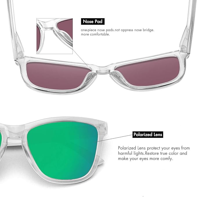 MEETSUN Polarized Sunglasses for Women Men Trendy Classic Retro Designer Style