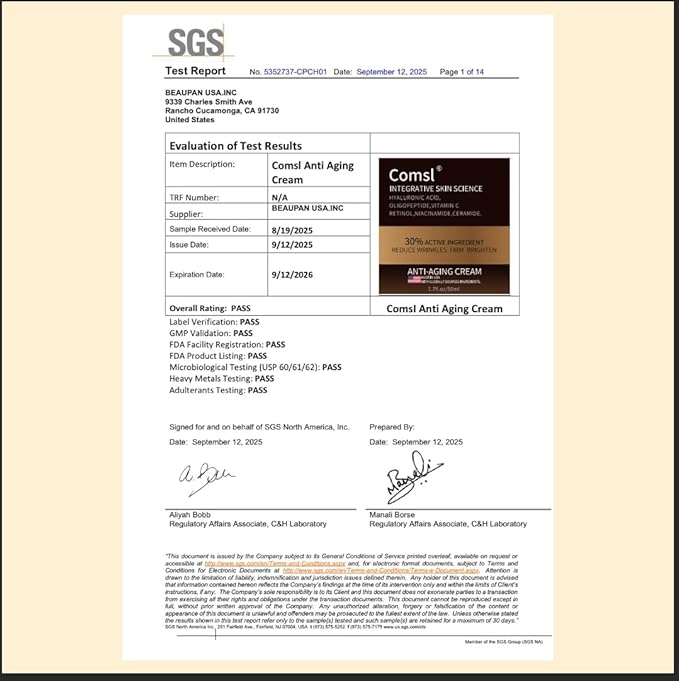 US-Made With 30% Active Ingredients,SGS Certified, Retinol Vitamin C Niacinamide, Ceramide,Oligopeptides,Anti-Aging Face Moisturizer for Face, Firming Skin Care,Neck & Upper Chest -1.7 fl.oz