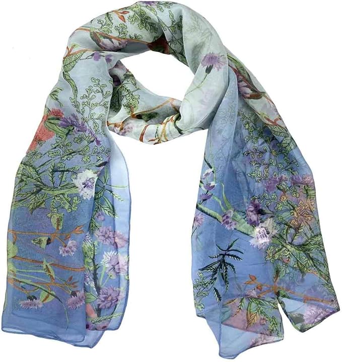 Xyueanlo Scarfs for Women Lightweight Scarves Fashion Print Floral Pattern Scarf Shawls