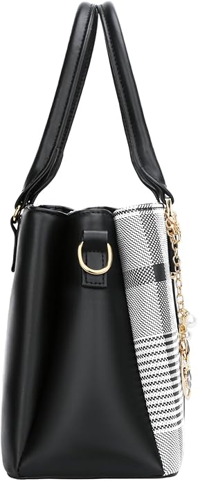 KKXIU 3 Zippered Compartments Purses and Handbags for Women Top Handle Satchel Shoulder Ladies Bags