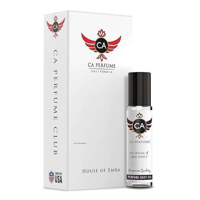 CA Perfume Impression of Side Effect Unisex Fragrance Oil Amber Scent Long Lasting Perfumes for Women & Men Travel Size TSA Ready Mini Parfum Body Oil Roll-on 0.33 Fl Oz 10ml