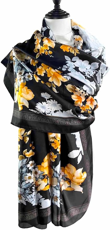 Xyueanlo Scarfs for Women Lightweight Scarves Fashion Print Floral Pattern Head Scarf Wraps Shawls