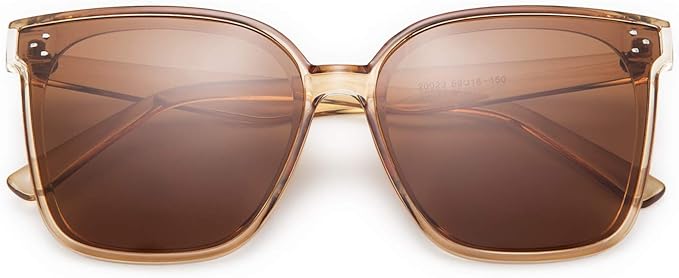 FEISEDY Oversized Polarized Sunglasses - UV400 Protection, Square Fashion Sun Glasses for Outdoor & Daily B2600