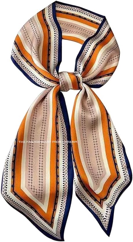 Livrerpi Silk Feeling Head Scarf Fashion Satin Hair Scarf Square Long Scarves for Women Gifts