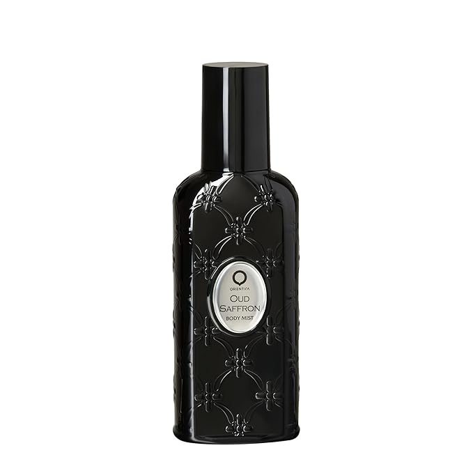 Orientica Luxury Collection Oud Saffron Body Mist - Oriental, Vanilla, Saffron, Patchouli, Musk, Guaiac Wood, Agar Wood - Arabic Perfume for Men & Women - 8 oz / 236 ml