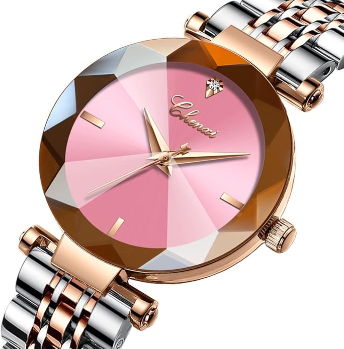 Fashion Watches for Women Rose Gold Stainless Steel Mesh Band Watch Elegant Ladies Gifts Waterproof Wrist Watch