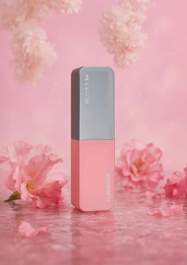 NASEEM Floraison Perfume for Women – 80ml Alcohol-Free, Long-Lasting Floral Fragrance with Rhubarb, Lychee, Turkish Rose & Peony – Soft, Romantic Scent for All Skin Types