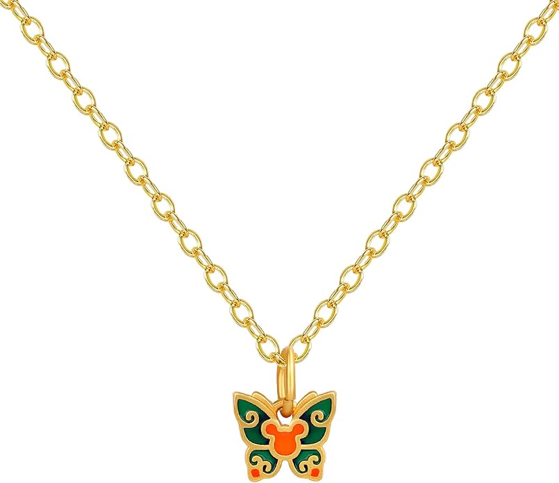 Dainty 18K Gold Plated Butterfly Necklaces Cute Gold Necklace for Women Simple Choker Jewelry for Women Trendy Jewelry Gifts