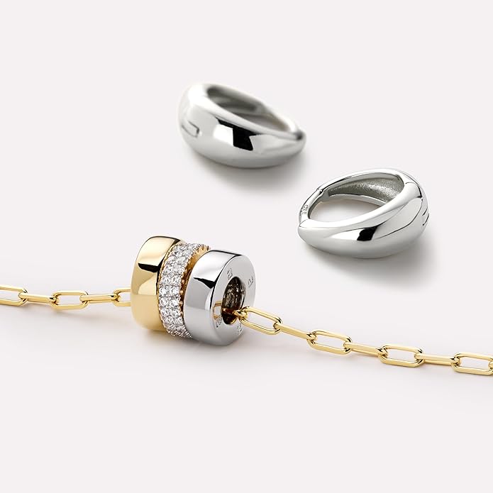 Ana Luisa Hoop Earrings for Women - 14K Gold Plated & Silver Rhodium Plated Assorted Earring Styles - Dainty, Small Gold Hoop Earrings - Hypoallergenic Tarnish-Free Jewelry - Gifts for Women