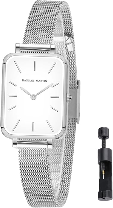 HANNAH MARTIN Watches for Women Waterproof Ladies Analog Quartz Wrist Watches Stainless Steel Band Fashion Dainty Female Watch Luxury Bracelet Diamond
