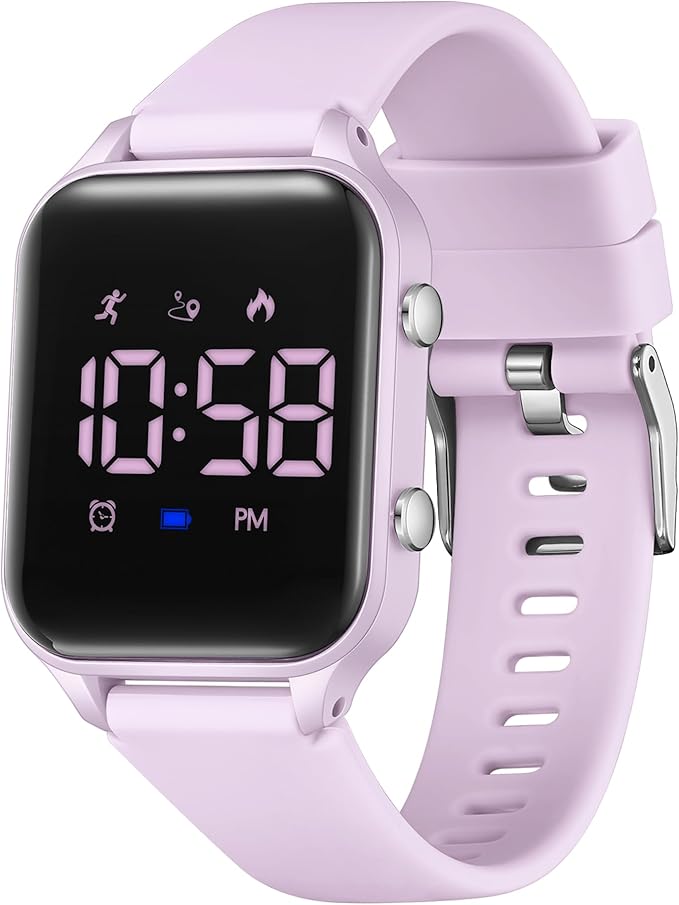 L LAVAREDO Kids Digital Watches for Boys Girls,Waterproof Sport Watch with Pedometer Stopwatch Vibration Alarm for Ages 5-13,No App Fitness Tracker Watch for Kids Teens Birthday Christmas Gifts