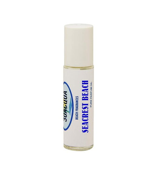 Beach Fragrance Oil with Vanilla Coconut Notes and Tropical Accords; 10ml Roll on (Seacrest Beach)