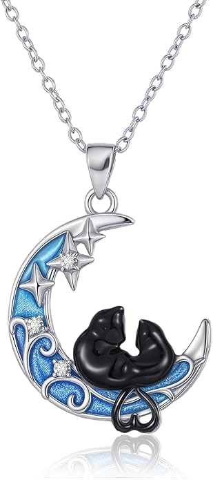 Hummingbird/Bat/Cat/Dolphin/Mermaid Necklace Sterling Silver Cute Animal Necklaces Jewelry Christmas Gifts for Women Mother Wife Friends Daughter