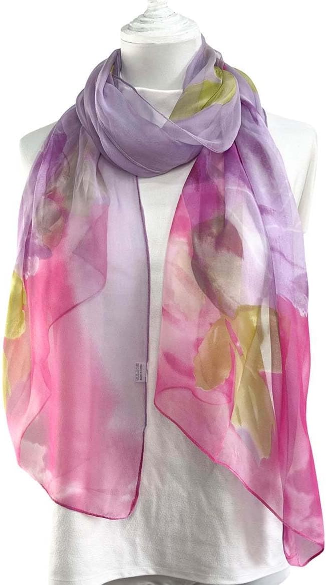 Xyueanlo Scarfs for Women Lightweight Fashion Floral Printed Scarves Neck Scarf Sunscreen Wraps Shawls