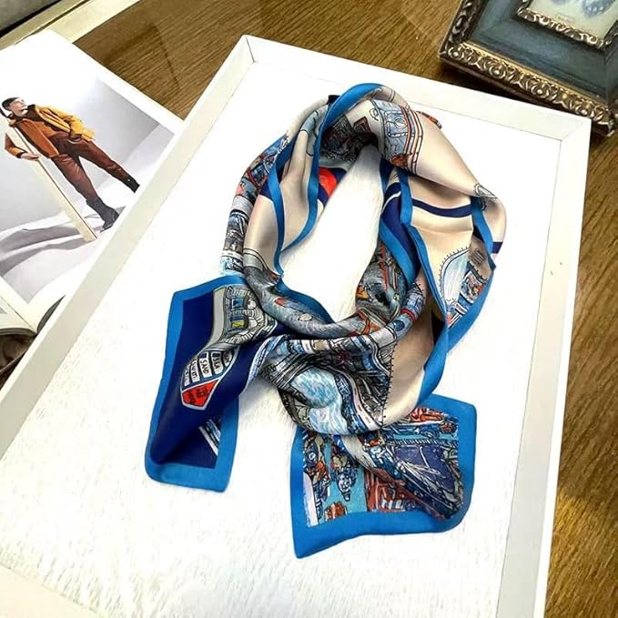 100% Mulberry Silk Ribbon Scarf for Hair Beach Head Wraps for Women Handbag accessories Necktie