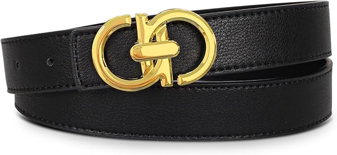 Relang Women's Belts with Gold Buckle, Fashion Waist Band, Elegant Ladies' Belt, Gift for Women