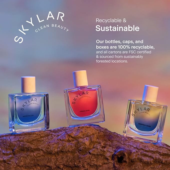Skylar Midnight Moon Eau de Parfum- Hypoallergenic & Clean Perfume for Women & Men, Vegan & Safe for Sensitive Skin - Floral Perfume, Italian Bergamot, Cranberries & Vetiver - 50mL /1.7 Fl oz