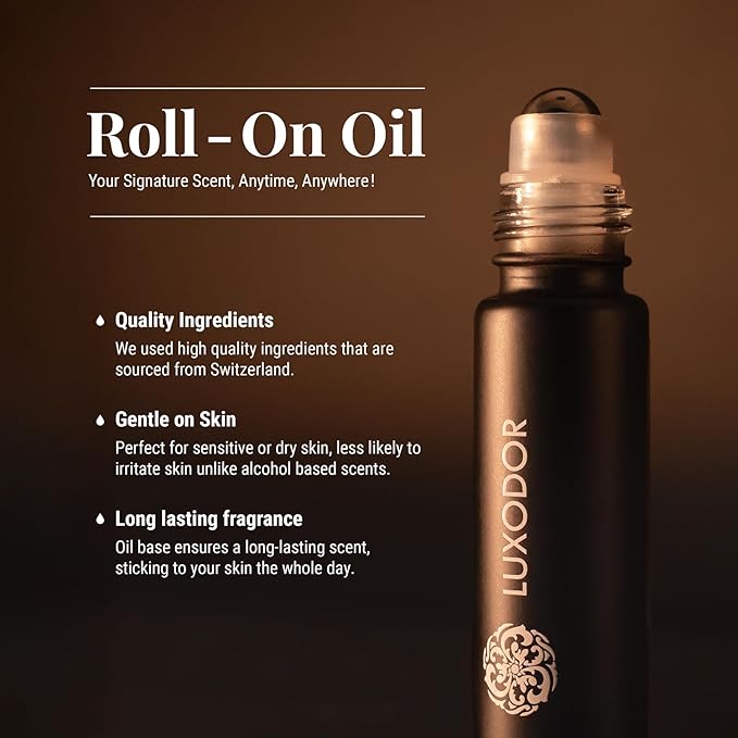 Dewy Rose, Impression of Oud Ispahan, Unisex Perfume Oil, Alcohol Free, Fragrance Oil for Body, 10ml Roll On
