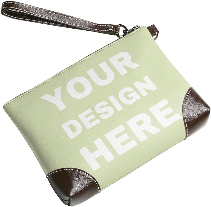 Custom Leather Wristlet Personalized Wallets For Women Men Wristlet Handbags Customized Clutch Purses For Women