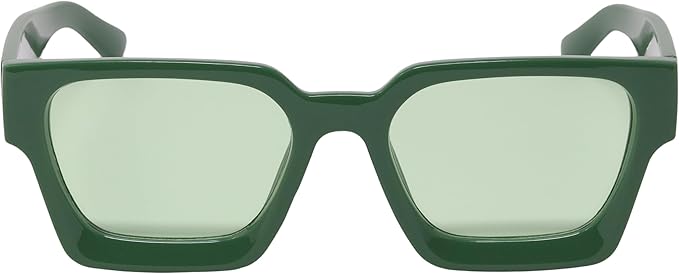 Retro Square Frame Sunglasses for Women Men Fashion Chunky Rectangle Sun Glasses UV400 Protection