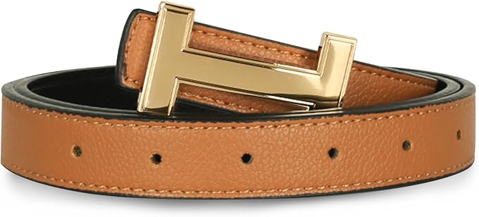 Relang Women's Belts with Gold Buckle, Fashion Waist Band, Elegant Ladies' Belt, Gift for Women