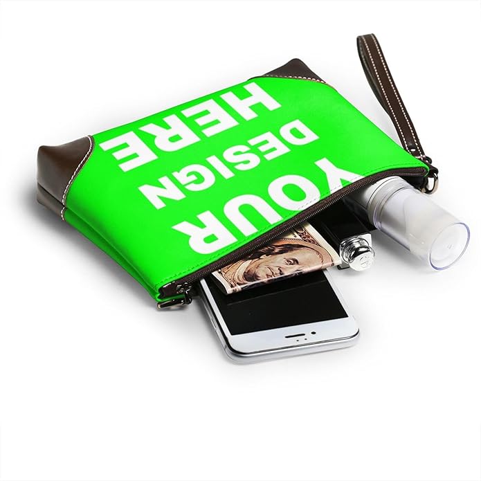 Custom Leather Wristlet Personalized Wallets For Women Men Wristlet Handbags Customized Clutch Purses For Women