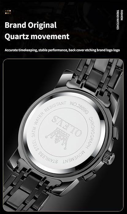 OLEVS Watches Men Waterproof Luxury Big Face Mens Watch Stainless Steel Quartz Analog Dress Watches for Men Luminous Multifunction Man Watch Relojes De Hombre