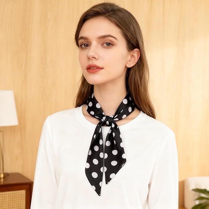 Purse Scarf for Women, Multifunctional Skinny Scarf for Bags Hair Neck Fashion Accessories