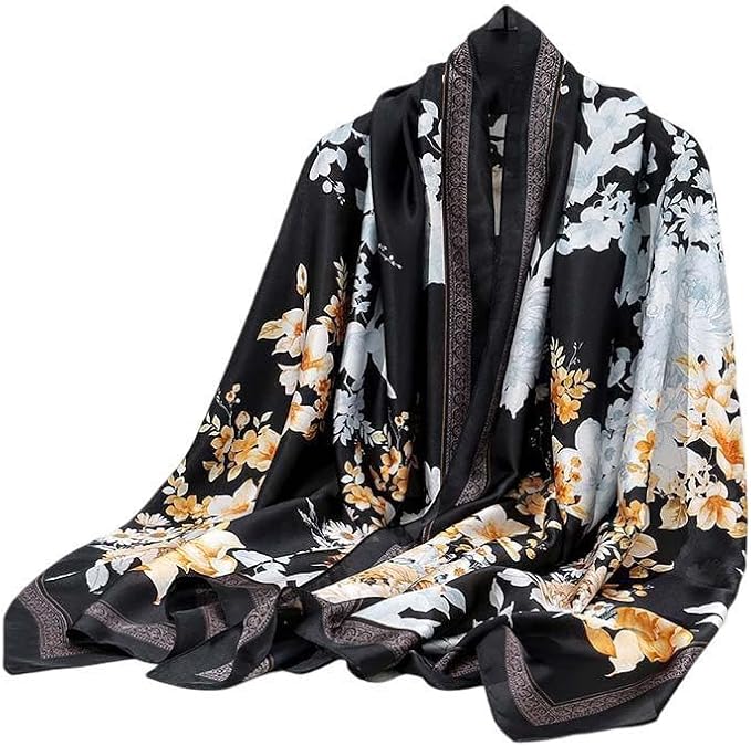 Xyueanlo Scarfs for Women Lightweight Scarves Fashion Print Floral Pattern Head Scarf Wraps Shawls
