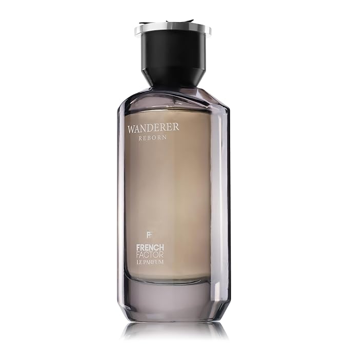 French Factor Wanderer Reborn Men’s Perfume | Long-Lasting Eau de Parfum | Warm & Spicy Fragrance with Black Leather Violet Jasmine Patchouli Moss & Amber | Elegant All-Day Cologne | 100ml (3.3 fl oz)