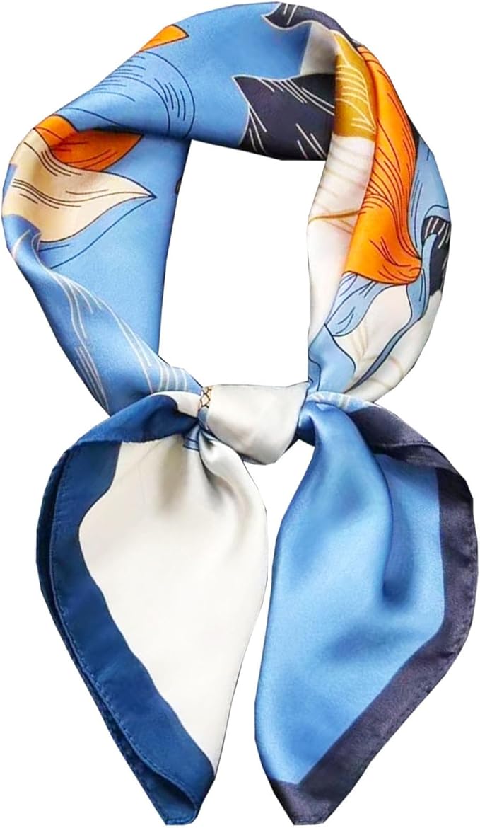 Dailyacc Hair Bandanas Scarf For Women Lightweight Fashion Neck Silk Satin Head Scarves For Sleeping Handbags Scarf