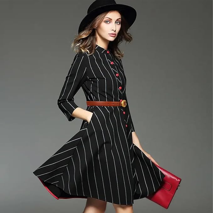 Women's Fashion Classic Metal Buckle Leather Belt with Jeans Dress