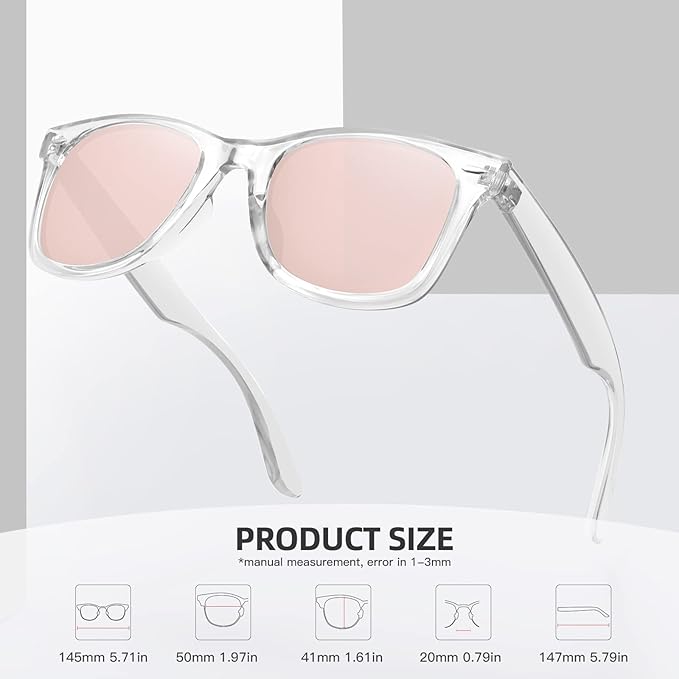 MEETSUN Polarized Sunglasses for Women Men Classic Retro Square Frame Driving Sun Glasses UV Protection