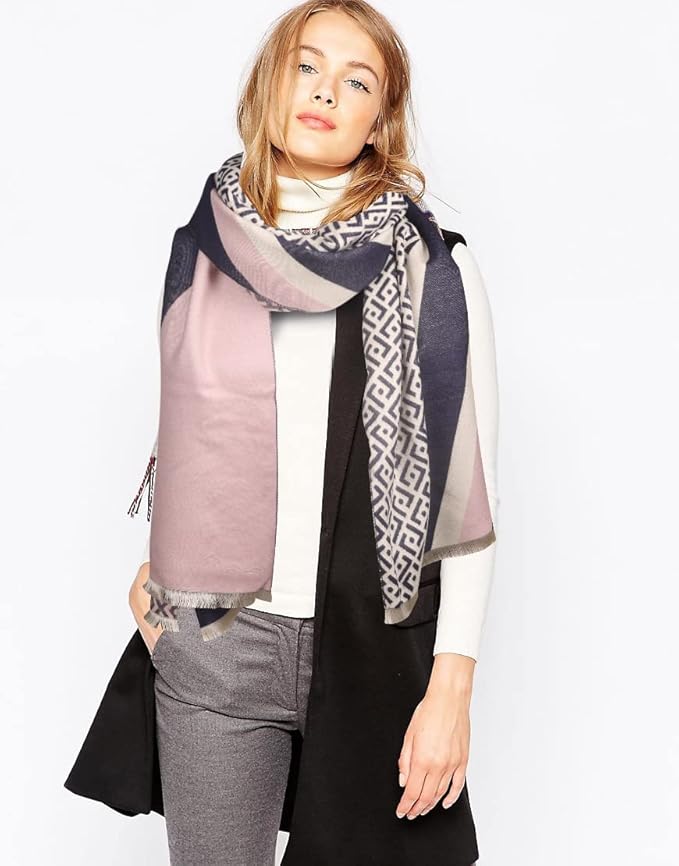 EXTREE Scarfs for Women Pashmina Silky Shawl Wrap for Evening Dressing Blanket Open Front Poncho Cape
