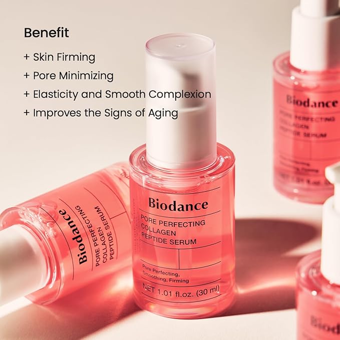 BIODANCE Collagen Pink Glow Trio: Collagen Real Deep Mask & Toner Pads & Peptide Serum for Plumping Hydration, Firming, Korean Skin Care, Gifts for women, Skin Care Set