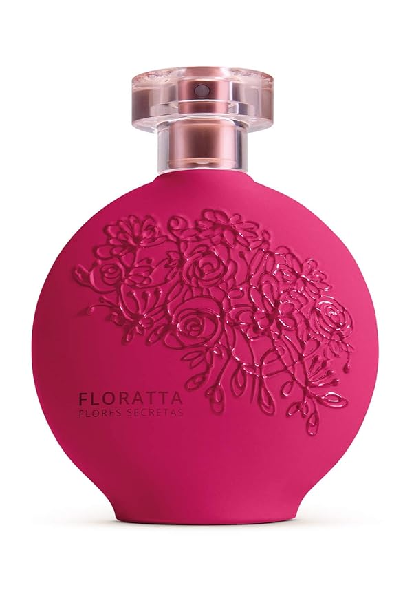 O BOTICARIO Floratta Secret Flowers Eau de Toilette, Rose Fragrance Perfume for Women, 2.5 Ounce