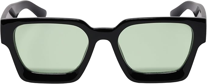 Retro Square Frame Sunglasses for Women Men Fashion Chunky Rectangle Sun Glasses UV400 Protection