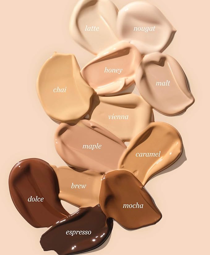 Ere Perez - Natural Oat Milk Liquid Foundation | Breathable, Buildable, Med-Full Coverage | Peach Extract, Vit. E | Vegan, Cruelty-Free, Clean Beauty (Mocha | med-dark neutral cool, 1fl oz | 30ml)