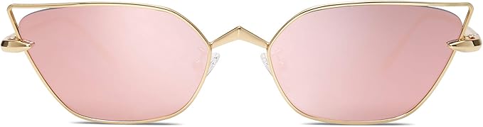 SOJOS Small Cateye Sunglasses Fashion Narrow Fun Designer Sun Glasses SJ1127A