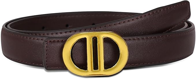 Relang Women's Belts with Gold Buckle, Fashion Waist Band, Elegant Ladies' Belt, Gift for Women