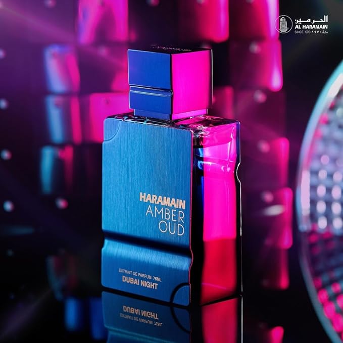 Al Haramain Amber Oud - Dubai Night - Oud Cologne for Men - Amber Perfume for Men - Long Lasting Perfume with Bergamot, Saffron Fragrances - 3.33 oz
