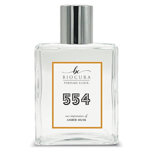 BC Perfume 554 Inspired by Amber Musk For Women & Men Replica Fragrance Dupes Eau de Parfum Spray Bottle 3.4 Fl Oz/100ml-X1