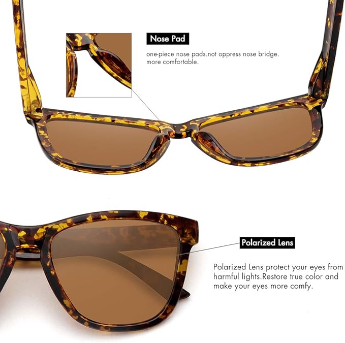MEETSUN Polarized Sunglasses for Women Men Trendy Classic Retro Designer Style