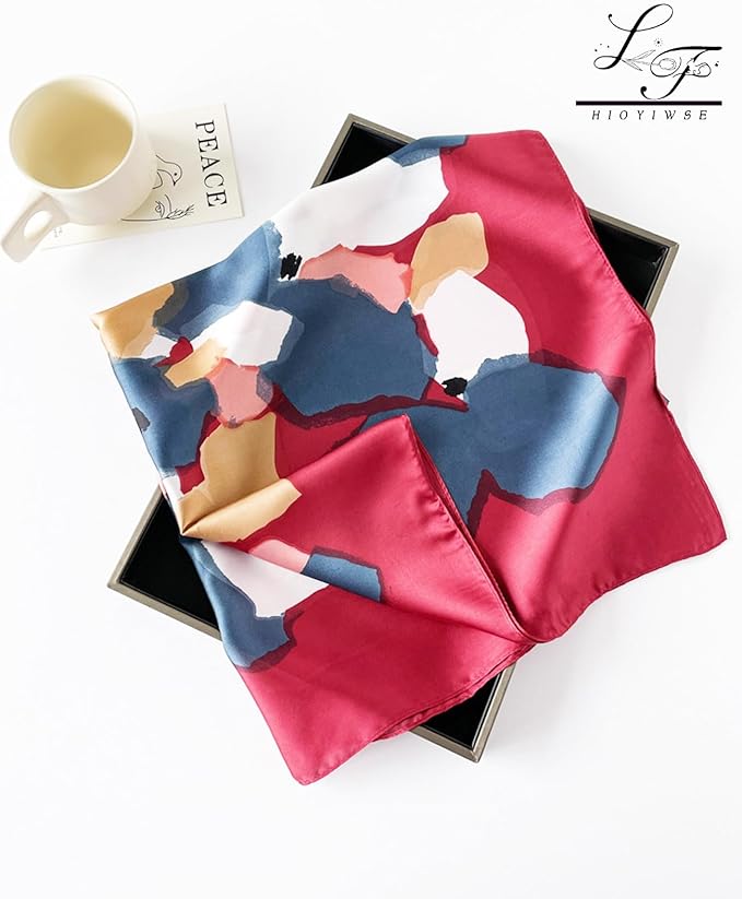Satin Bandanas Head Scarf For Women Hair Scarves Accessories Lightweight Fashion Wrap Neck Silk Sleeping Headscarf